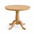 Table ronde en bois clair