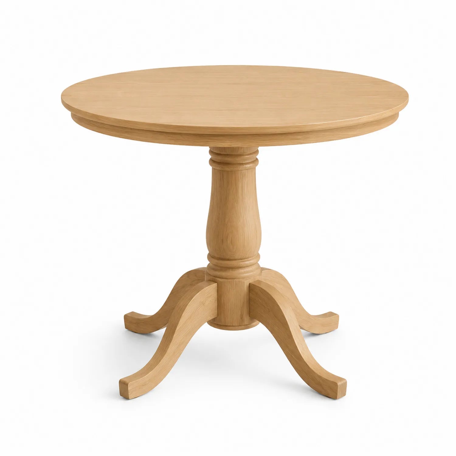 Table ronde en bois clair
