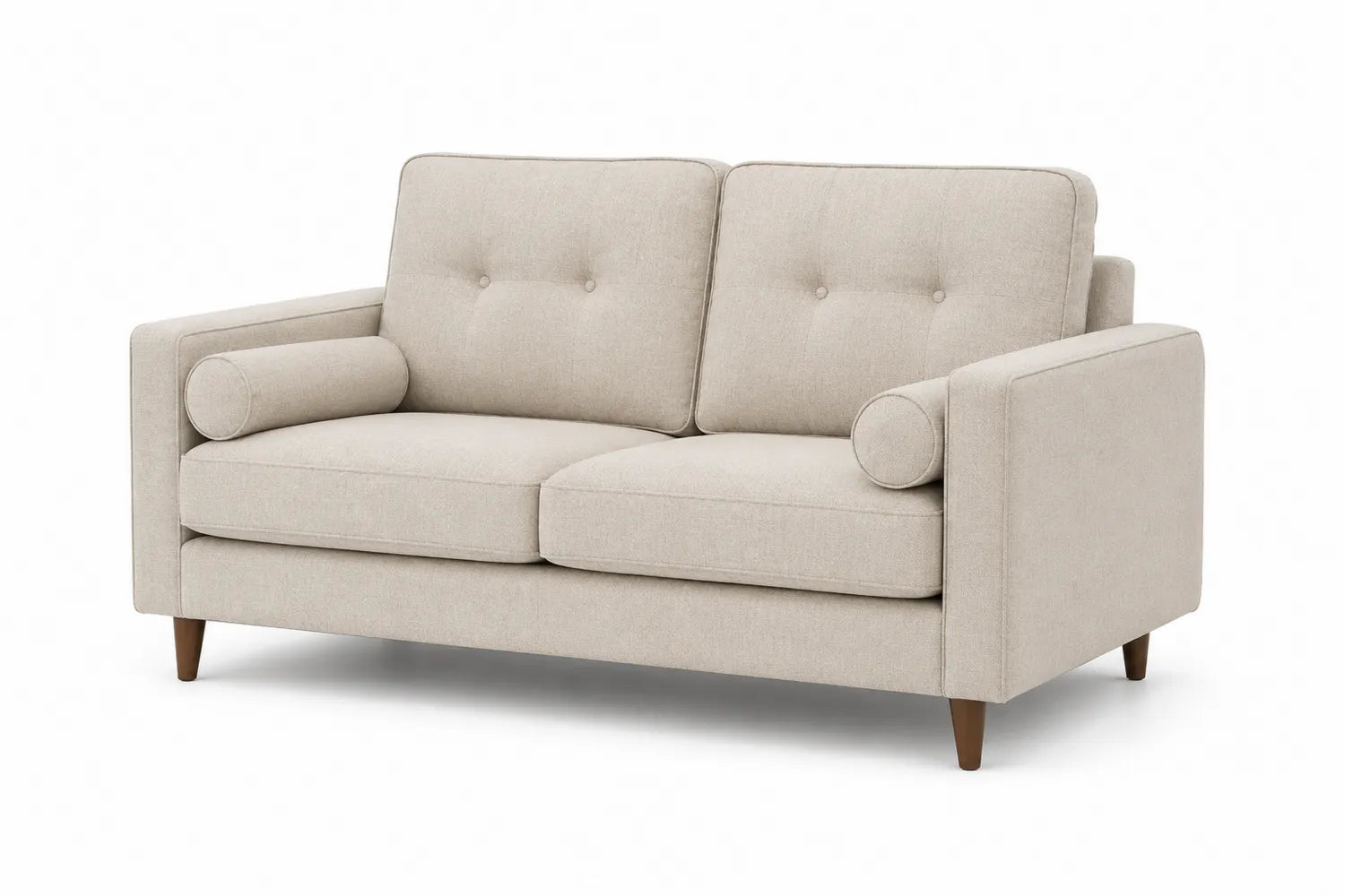 Canapé 2 Places Tissu Beige