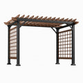 Pergola en aluminium et bois composite 300x300x240 cm
