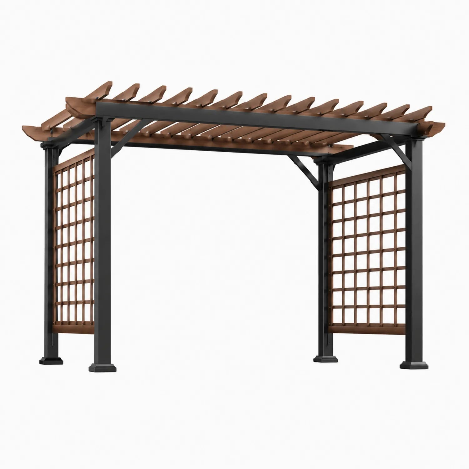 Pergola en aluminium et bois composite 300x300x240 cm