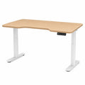 Bureau réglable en hauteur en bois et métal 140x70 cm