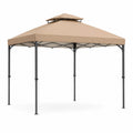 Tonnelle pavillon extérieur aluminium beige 3x3 m