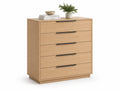 Commode en Chêne Clair à 5 Tiroirs