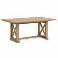 Table rectangulaire en chêne massif Naturel 200x100x75 cm