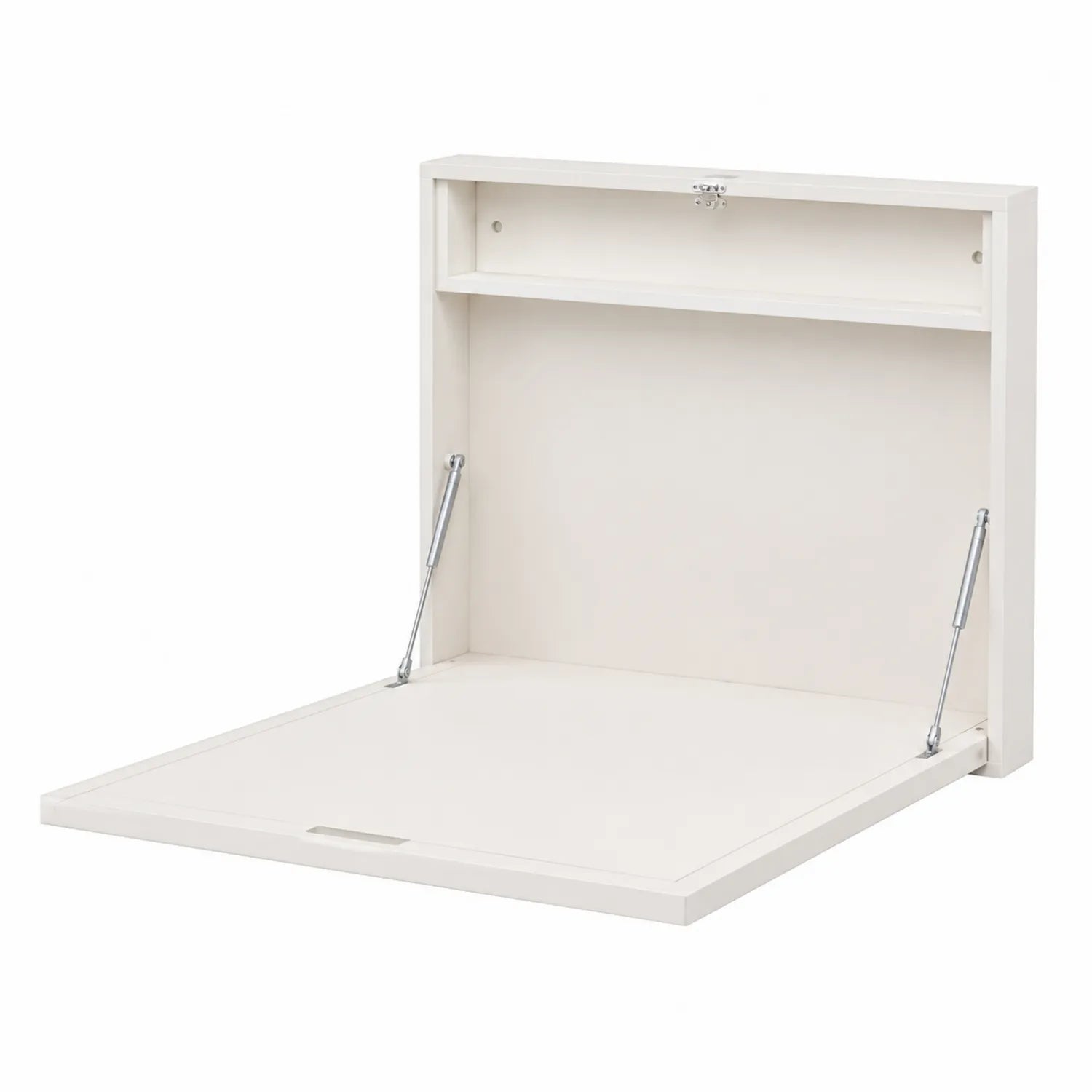 Bureau mural pliable en bois MDF blanc 74x60 cm