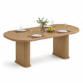 Table à manger rectangulaire en bois de chêne